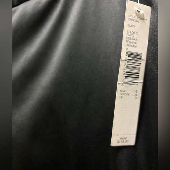 Isabella DeMarco Larry Levine Black Pants Size 4 - Picture 5 of 10